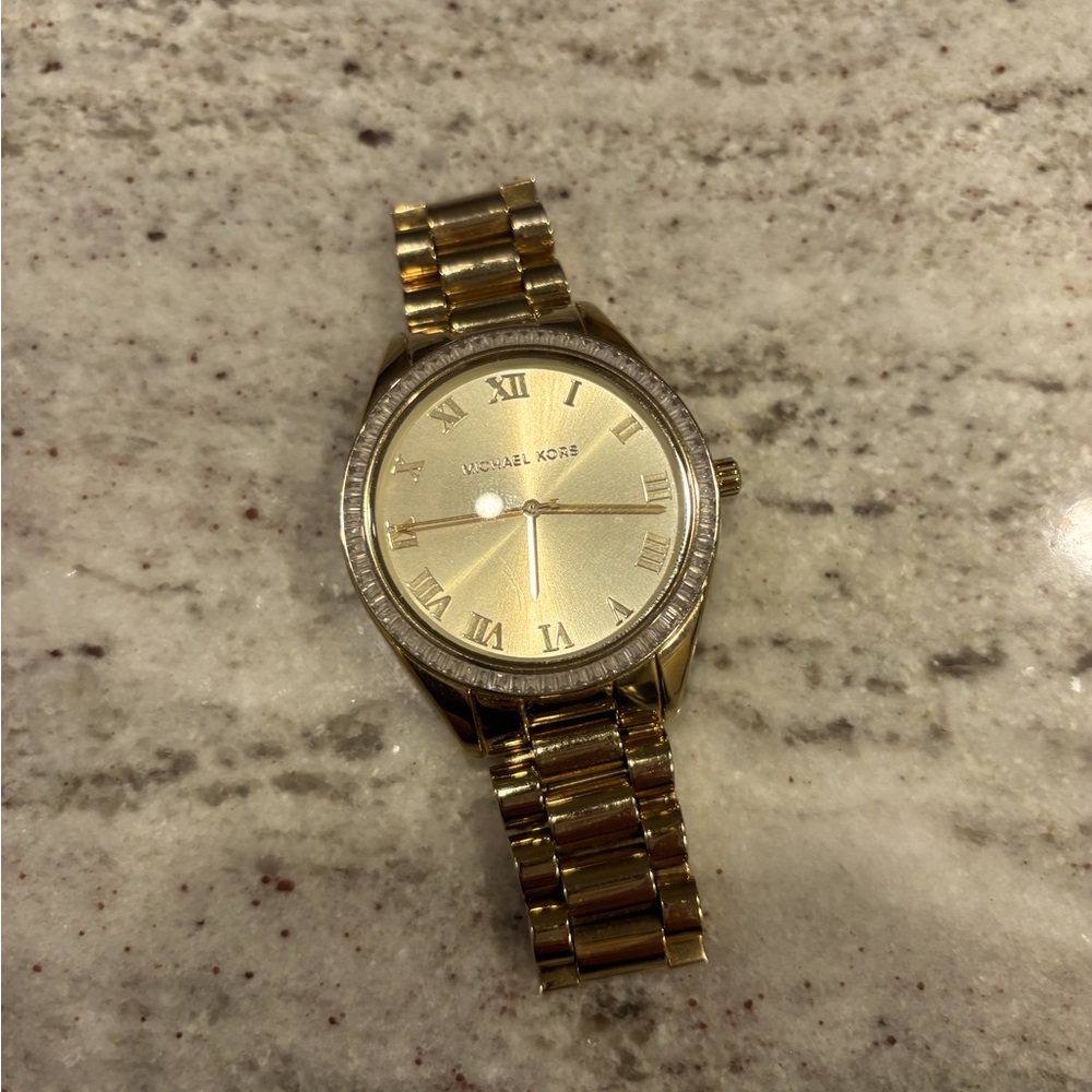 Gold tone Micheal Kors watch